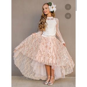 Rose Gold Sequin Skirt